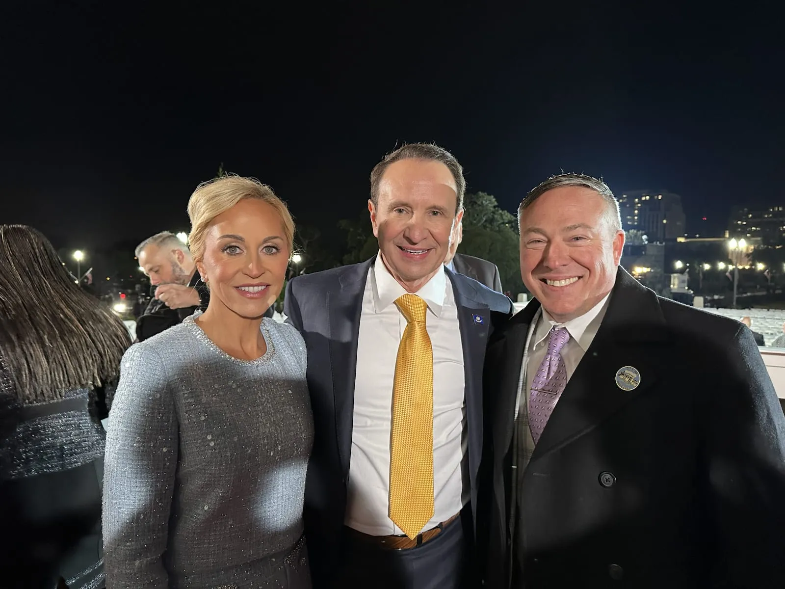 Tim Baudier at an evening parish event